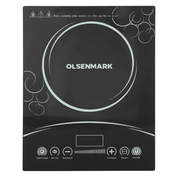 Olsenmark 2000W Infrared Cooker with over Heat Protection and Led Display