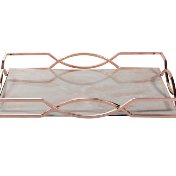 Royalford Marble Design Tray-Oval