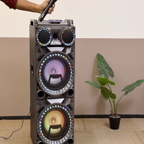Geepas Professional Speaker with Drum Kit Panel