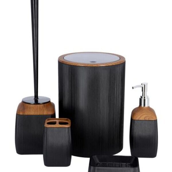 pcs Royal Bath Set, Elegant Wooden Design
