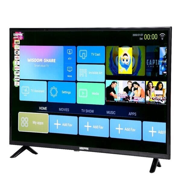 Geepas 40" Android Smart LED TV - Slim Led