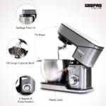 Geepas 2000W Stand Mixer 10L Stainless - Image 3