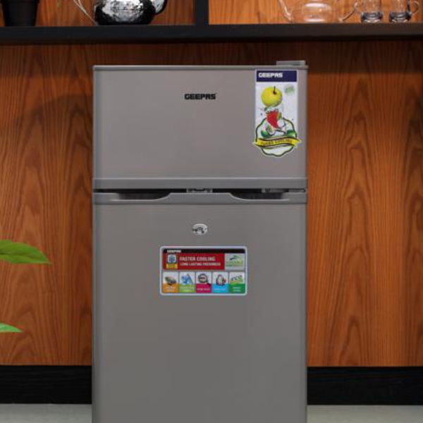 GEEPAS 125L Double Door Defrost Refrigerator