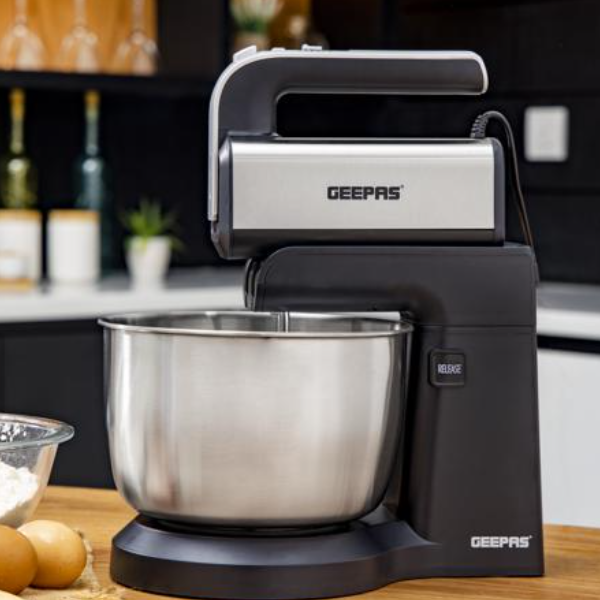 Geepas Stand Mixer, ABS And SS Housing, 220W Power