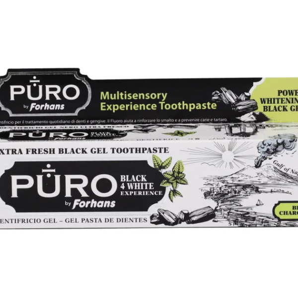 DENTIFRICLO GEL PURO BY FORHANS BLACK4WHITE 75ML