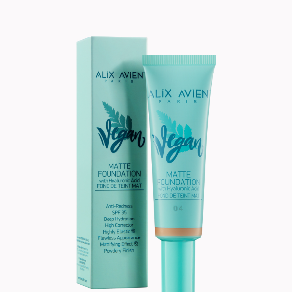 Alix Avien Vegan Matte Foundation With Hyaluronic Acid - Shade - 4