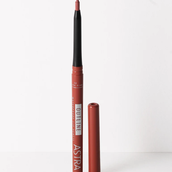 Astra Outline Waterproof Lip Pencil - Shade - Think Pink