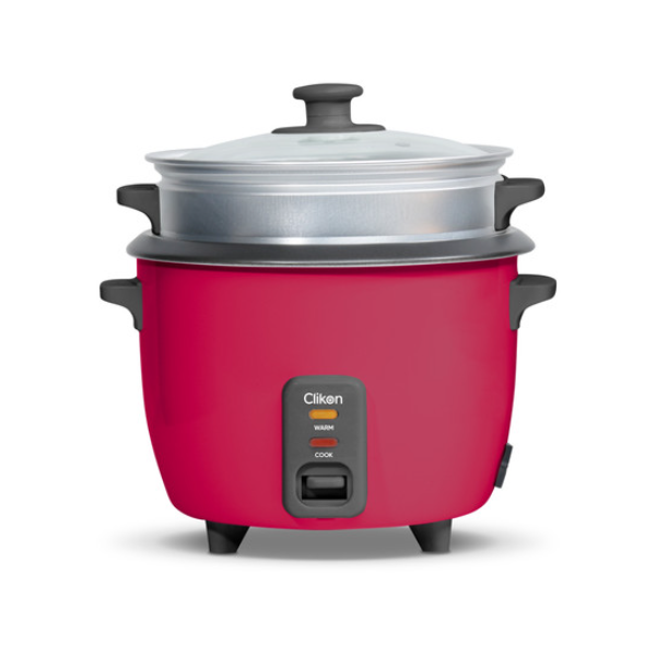 CLIKON RICE COOKER WITH STEAMER, 1.0L, 400W