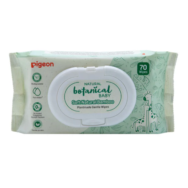 PIGEON NATURAL BOTANICAL BABY GENTLE WIPES