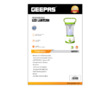 Geepas GE5701 48 Pieces Rechargeable LED Lantern - Green - Image 2