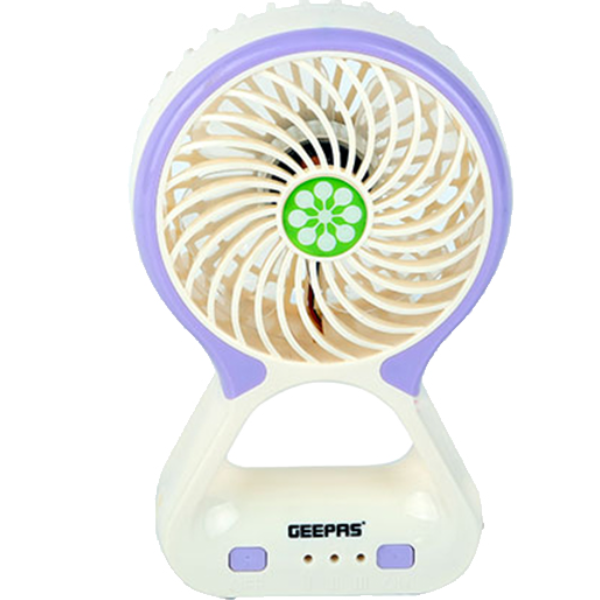 Geepas GF9628 Rechargeable Mini Fan - Purple