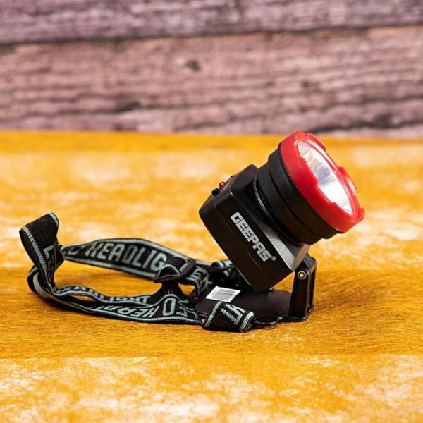 Geepas, Super Bright Led 3W, Rechargeable LED Head Torch, GHL5574