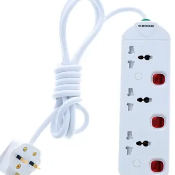 3Way Ext socket/2M/13Amp/Childprot 1X24
