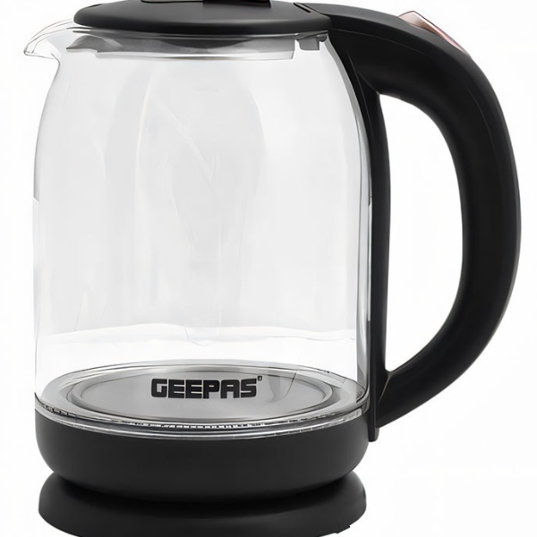 Geepas Transparent Electric Glass Kettle 1.8L, GK9901