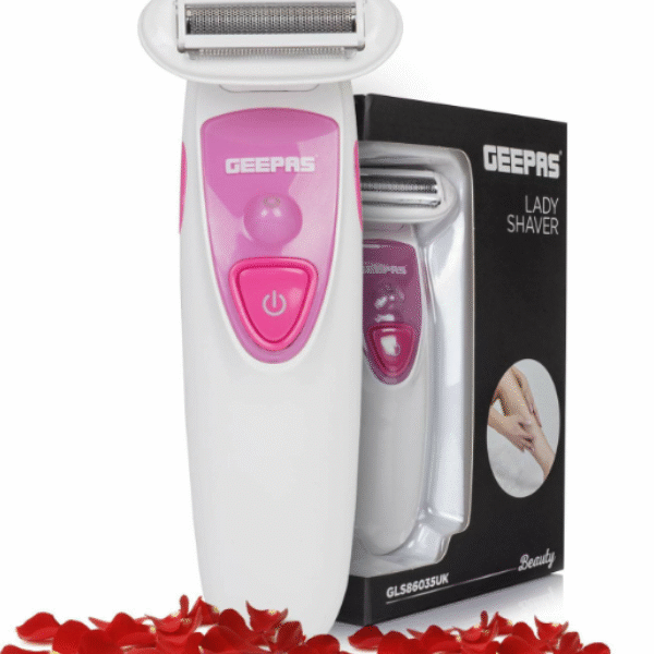 Geepas Gls86035Uk Cordless Detachable Ladies Shaver - Pink And White