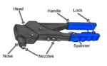 Geepas Hand Riveter - 10.5" 1x24 (GT59359) - Image 3