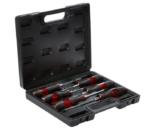Geepas GT7652 6 Pcs Go-through Screwdriver Set Black and Red - Image 2