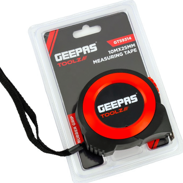 Geepas 10M X 25Mm Measuring Tape, GT59314
